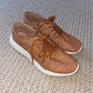 Zara Sparkly Copper Sneakers